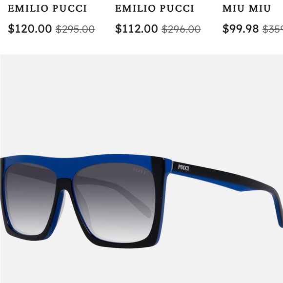 Pre-loved Pucci sunglasses; blue square adorable 🕶️ - Picture 4 of 11